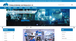 Desktop Screenshot of maquinarias-henriques.com